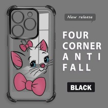 HONTINGA Infinix Smart 8 ile Uyumlu Şeffaf Kılıfı Düşüme Önleyici Basitlik Anti Düşme Kamera Korumali Kedi Desen Yumuşak Silikon Telefon Kılıfı Kadın ve Erkek Için Uygundur K3-0200