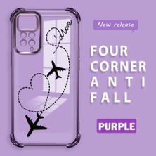 HONTINGA Xiaomi Redmi Note 12 Pro 4g ile Uyumlu Şeffaf Kılıfı Düşüme Önleyici Basitlik Anti Düşme Kamera Korumali Uçuş Desen Yumuşak Silikon Telefon Kılıfı Kadın ve Erkek Için Uygundur K3-0201