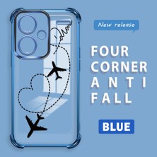 HONTINGA Xiaomi Redmi Note 13 Pro Plus 5g ile Uyumlu Şeffaf Kılıfı Düşüme Önleyici Basitlik Anti Düşme Kamera Korumali Uçuş Desen Yumuşak Silikon Telefon Kılıfı Kadın ve Erkek Için Uygundur K3-0201