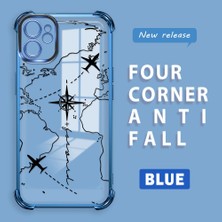 HONTINGA iPhone 11 ile Uyumlu Şeffaf Kılıfı Düşüme Önleyici Basitlik Anti Düşme Kamera Korumali Uçuş Desen Yumuşak Silikon Telefon Kılıfı Kadın ve Erkek Için Uygundur K3-0202