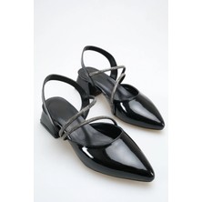 ich1one Napoli Kadın Rugan Topuklu Babet Ayakkabı – 5 cm Topuk, Günlük ve Ofis Şıklığı 1105