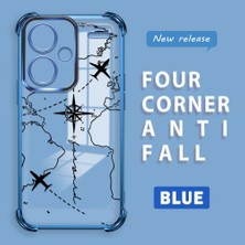 HONTINGA Xiaomi Redmi Note 13 Pro Plus 5g ile Uyumlu Şeffaf Kılıfı Düşüme Önleyici Basitlik Anti Düşme Kamera Korumali Uçuş Desen Yumuşak Silikon Telefon Kılıfı Kadın ve Erkek Için Uygundur K3-0202