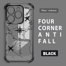 HONTINGA Infinix Hot 40I ile Uyumlu Şeffaf Kılıfı Düşüme Önleyici Basitlik Anti Düşme Kamera Korumali Uçuş Desen Yumuşak Silikon Telefon Kılıfı Kadın ve Erkek Için Uygundur K3-0202