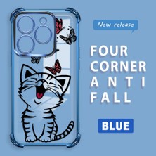 HONTINGA Tecno Spark 20C ile Uyumlu Şeffaf Kılıfı Düşüme Önleyici Basitlik Anti Düşme Kamera Korumali Kedi Desen Yumuşak Silikon Telefon Kılıfı Kadın ve Erkek Için Uygundur K3-0199