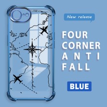 HONTINGA iPhone 16E ile Uyumlu Şeffaf Kılıfı Düşüme Önleyici Basitlik Anti Düşme Kamera Korumali Uçuş Desen Yumuşak Silikon Telefon Kılıfı Kadın ve Erkek Için Uygundur K3-0202