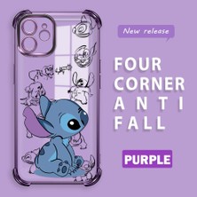 HONTINGA iPhone 12 ile Uyumlu Şeffaf Kılıfı Düşüme Önleyici Basitlik Anti Düşme Kamera Korumali Stiç Desen Yumuşak Silikon Telefon Kılıfı Kadın ve Erkek Için Uygundur K3-0198
