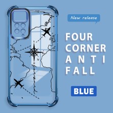 HONTINGA Xiaomi Redmi Note 11 Pro 5g ile Uyumlu Şeffaf Kılıfı Düşüme Önleyici Basitlik Anti Düşme Kamera Korumali Uçuş Desen Yumuşak Silikon Telefon Kılıfı Kadın ve Erkek Için Uygundur K3-0202