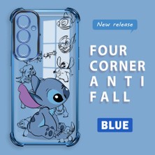 HONTINGA Samsung Galaxy A24 ile Uyumlu Şeffaf Kılıfı Düşüme Önleyici Basitlik Anti Düşme Kamera Korumali Stiç Desen Yumuşak Silikon Telefon Kılıfı Kadın ve Erkek Için Uygundur K3-0198