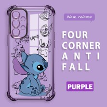 HONTINGA Samsung Galaxy A13 ile Uyumlu Şeffaf Kılıfı Düşüme Önleyici Basitlik Anti Düşme Kamera Korumali Stiç Desen Yumuşak Silikon Telefon Kılıfı Kadın ve Erkek Için Uygundur K3-0198