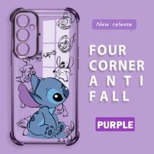 HONTINGA Samsung Galaxy A05S ile Uyumlu Şeffaf Kılıfı Düşüme Önleyici Basitlik Anti Düşme Kamera Korumali Stiç Desen Yumuşak Silikon Telefon Kılıfı Kadın ve Erkek Için Uygundur K3-0198