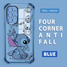 HONTINGA Samsung Galaxy A52 ile Uyumlu Şeffaf Kılıfı Düşüme Önleyici Basitlik Anti Düşme Kamera Korumali Stiç Desen Yumuşak Silikon Telefon Kılıfı Kadın ve Erkek Için Uygundur K3-0198