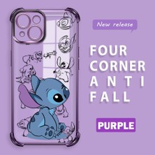 HONTINGA iPhone 15 ile Uyumlu Şeffaf Kılıfı Düşüme Önleyici Basitlik Anti Düşme Kamera Korumali Stiç Desen Yumuşak Silikon Telefon Kılıfı Kadın ve Erkek Için Uygundur K3-0198