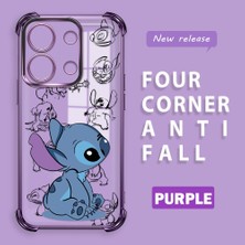 HONTINGA Xiaomi Redmi Note 13 4g ile Uyumlu Şeffaf Kılıfı Düşüme Önleyici Basitlik Anti Düşme Kamera Korumali Stiç Desen Yumuşak Silikon Telefon Kılıfı Kadın ve Erkek Için Uygundur K3-0198