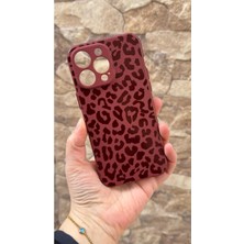 Vip Case iPhone 13 Pro Max Uyumlu Leopar Desenli Silikon Darbe Emici Klasik Korumalı Rubber Kılıf