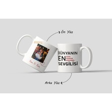 fotografyabaskı Sevgiliye Özel Fotoğraflı Yazılı Kupa Bardak
