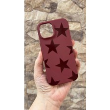 Vip Case Iphone 11 Uyumlu Bordo Star Silikon Darbe Emici Klasik Korumalı Rubber Kılıf