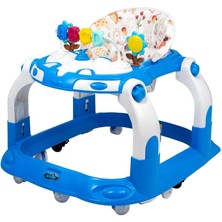 Allians Colorjoy Lüx Robot Yürüteç, Oyuncaklı ve Eğitici, Kornalı Mavi Hoppala