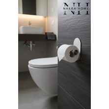 Özbience Paslanmaz Çelik Tuvalet Kağıdı Askılığı, Deliksiz Montaj, Neme Dayanıklı