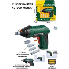 Brother Toys Oyuncak Pilli Kaliteli Matkap Tamir Seti Yeşil Renk 17 Cm.