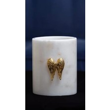 Özbience Beyaz Mermer Dekoratif Aksesuar, Detaylı Tasarım, Makyaj ve Düzenleyici