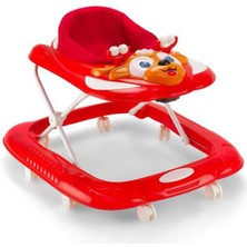 Allians 3 Kademeli Müzikli Bebek Yürüteç Örümcek Kırmızı