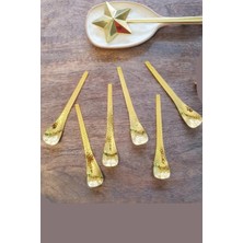 Arow Jasper D-298 Gold Çay Kaşığı Kahve Dondurma Tatlı Pasta Şeker Kaşık Set