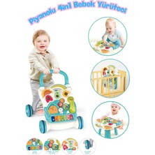 Allians Sesli Piyanolu 4'ü1 Yürüme Yardımcı Aktivite Masalı Bebek Yürüteci