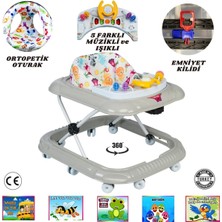 Allians Renkli Müzikli ve Işıklı Bebek Yürüteç, Ilk Adım Yürüteç, Eğlenceli Tasarım