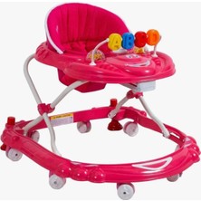 Allians Eğitici ve Eğlenceli Pembe Yürüteç, Oyuncaklı Öğretici Tasarım