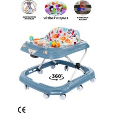 Allians Müzikli 3 Kademeli Örümcek Bebek Yürüteç ve Oyuncak Seti