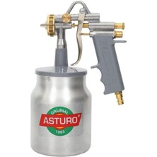 Asturo G-70 1.8 mm Alttan Metal Depo Boya Tabancası - Ev, Tadilat ve Atölye Tipi
