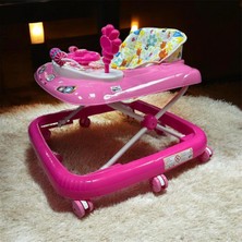 Allians Renkli 8 Tekerlekli Bebek Yürüteç, Direksiyon ve Şıngırdak Özelliği