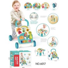 Allians Renkli Piyanolu 4'ü 1 Arada Bebek Yürüteci, Turkuaz