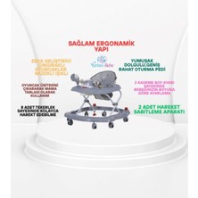 Allians Renkli 3 Kademe Müzikli Yürüteç ve Çıngıraklı Bebek Oyuncağı