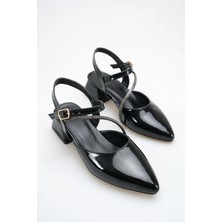 ich1one Torino Kadın Rugan Topuklu Babet Ayakkabı – 5 cm Topuk, Günlük ve Ofis Şıklığı 1106