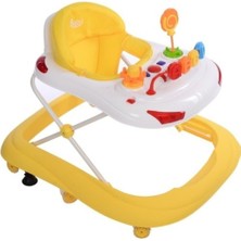 Allians Sarı Tobby Lüks Stoplu Itmalı Yürüteç, Güvenle Kullanabileceğiniz Şık Tasarım