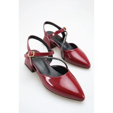 ich1one Torino Kadın Rugan Topuklu Babet Ayakkabı – 5 cm Topuk, Günlük ve Ofis Şıklığı 1106