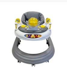 Allians Renkli Madrid Aynalı Müzikli Katlanabilir Çocuk Yürüteci