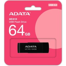 Adata UC310-64GB 64GB Usb3.2 Gen1 Black Flash Bellek