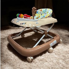 Allians Çocuklar Için Renkli 8 Tekerlekli Direksiyonlu Yürüteç Şıngırdaklı