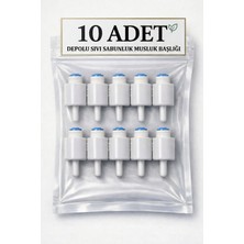 Özbience Depolu Sıvı Sabunluk Sistemi Musluk 10'lu Paket - Alttan Basmalı Tasarım
