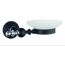 Özbience Şık Siyah Krom Sabunluk, Modern ve Zarif Tasarım