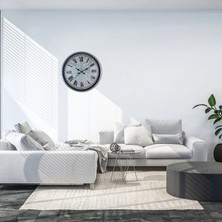 SHC4200 Mey Ithalat® Gri 36 cm Atlas Tasarım Duvar Saati