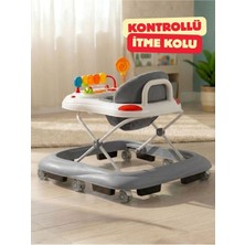 Allians 3 Kademeli Kontrollü Bebek Yürüteç, Oyuncaklı, Güvenli ve Ergonomik