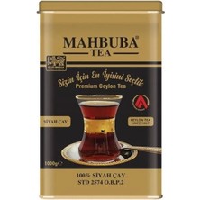 Mahbuba STD 2574 Premium İthal Seylan Sri Lanka Ceylon Kaçak Siyah Yaprak Çayı 1kg Teneke
