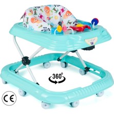 Allians Renkli Fırfırlı Çocuk Yürüteci, 10 Ayaklı, Eğlenceli ve Rahat Kullanım