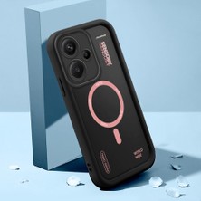 HONTINGA Xiaomi Redmi Note 13 Pro Plus ile Uyumlu Kılıfı Düşüme Önleyici Basitlik Anti Düşme Kamera Korumali Şirin Streetwear Siyah Desen Yumuşak Silikon Telefon Kılıfı Kadın ve Erkek Için Uygundur K2-0466