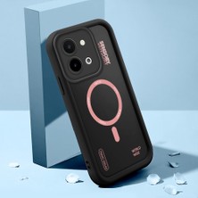 HONTINGA Vivo Y28 ile Uyumlu Kılıfı Düşüme Önleyici Basitlik Anti Düşme Kamera Korumali Şirin Streetwear Siyah Desen Yumuşak Silikon Telefon Kılıfı Kadın ve Erkek Için Uygundur K2-0466