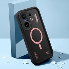 HONTINGA Vivo X200 Fe ile Uyumlu Kılıfı Düşüme Önleyici Basitlik Anti Düşme Kamera Korumali Şirin Streetwear Siyah Desen Yumuşak Silikon Telefon Kılıfı Kadın ve Erkek Için Uygundur K2-0466