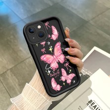HONTINGA iPhone 15 ile Uyumlu Kılıfı Düşüme Önleyici Basitlik Anti Düşme Kamera Korumali Şirin Streetwear Kelebek Desen Yumuşak Silikon Telefon Kılıfı Kadın ve Erkek Için Uygundur K2-0468